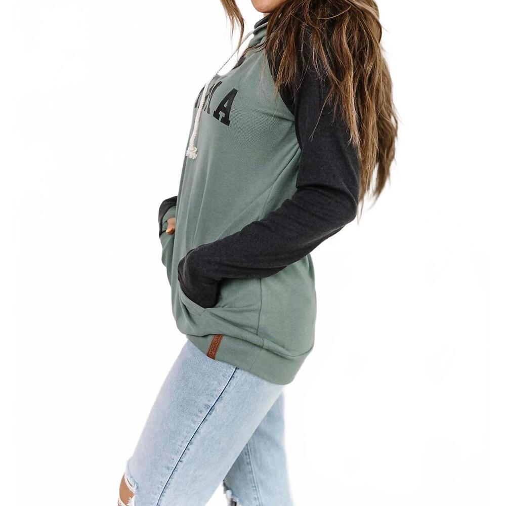 NEW AMPERSAND AVE doublehood™ sweatshirt in mama sea green - Picture 3 of 10